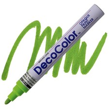 DecoColor, Paint Marker, Light Green Ink, Broad Point, Opaque Marker, Permanent