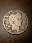 1901 O Barber Quarter - 90% Silver - Scarce Date -