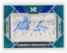 2018 Panini Xr MIKE GESICKI Luminous Endorsements On-Card Auto #'d 07/49