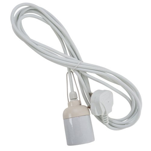 CFL Lamp Holder, Grow Light Bulb Pendant with E40 Fitting, 4m Cord Hydroponics - Picture 2 of 2