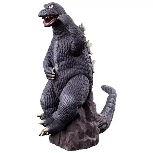 GODZILLA 1965 BANDAI MOVIE MONSTER posabl w/separt Rock Stand USA SELLR MINTwTAG - Picture 3 of 5
