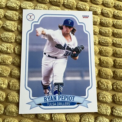 2021 Ryan Pepiot Minor League Rookie Card Tulsa Drillers Dodgers 