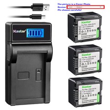 Kastar Battery LCD Charger for HITACHI DZ-BP14S DZ-HS300E DZ-HS301E DZ-HS301SW