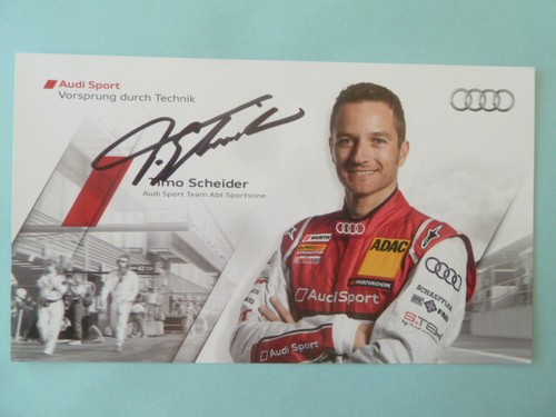 -ke- Timo Scheider (Motorsport), Audi Sport Karte - Tourenwagen (10x18cm)