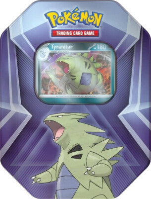 Pokemon TCG Triple Whammy Collector Tin - Tyranitar with 3 Booster