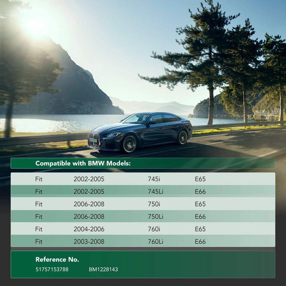 Passenger Lower Engine Splash Shield for BMW E65 745i 750i 760i E66 745Li 750Li - Image 2 of 4