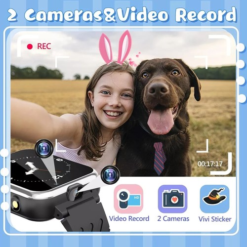 Smartwatch Kinder Telefonfunktion Armbanduhr Watch Kamera Spiele Tracker Kids - Bild 5 von 8