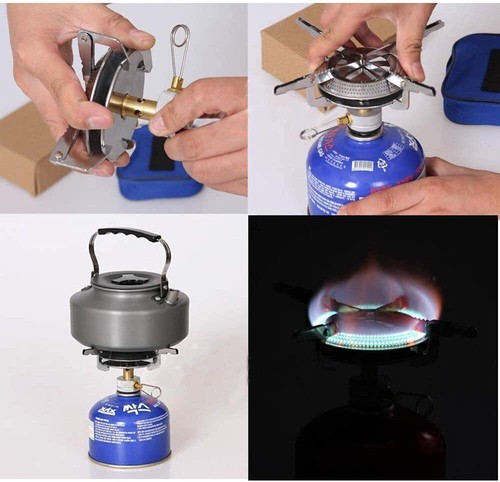Lightweight Outdoor Camping Stove Foldable Gas Stove Cookout Burner Backpacking - Picture 7 of 7