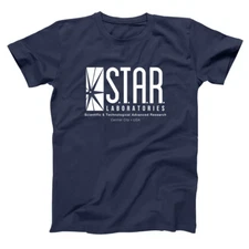 Star Labs S.T.A.R. Laboratories Comic Geek Navy Basic Men's T-Shirt