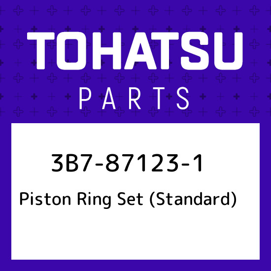 3B7-87123-1 Tohatsu Piston ring set (standard) 3B7871231, New 