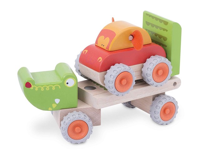 wooden push car