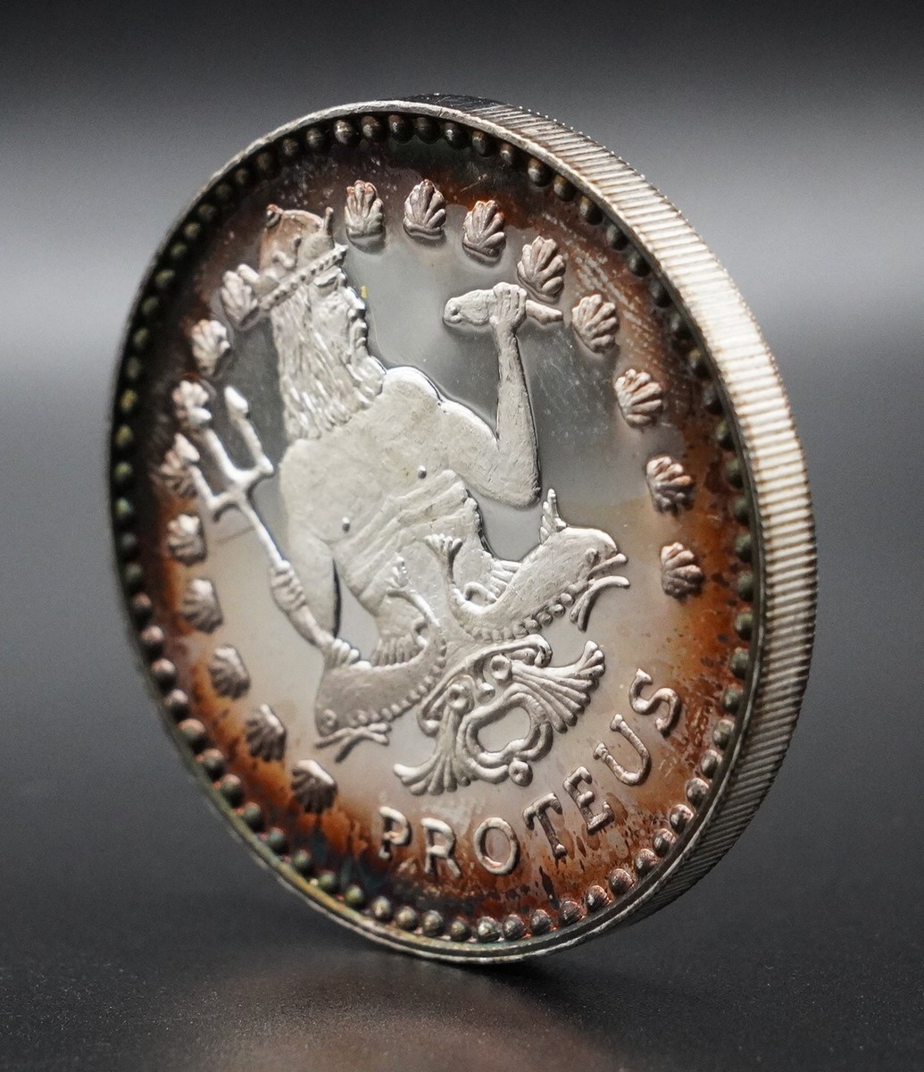 1977 Mardi Gras HAS Proteus H. Alvin Sharpe 1oz 999 FINE Silver