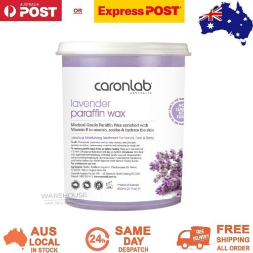 Caronlab Lavender Paraffin Wax 800g Waxing Manicure Pedicure Moisture Treatment - Picture 1 of 3