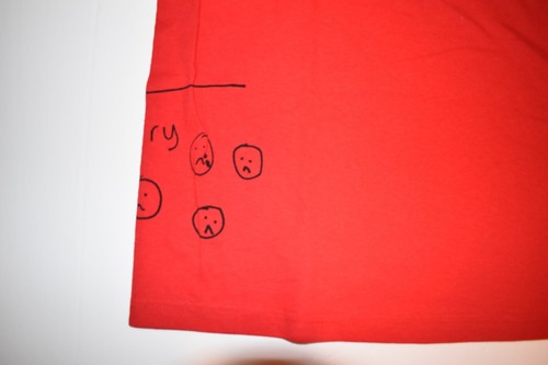 Tee-shirt graphique fille skateboards Breana Geering « Girl Devil », rouge, taille grande, RARE - Photo 6/15