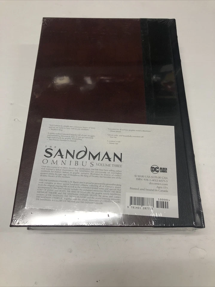 The Sandman Omnibus Vol 3 (2019) Neil Gaiman HC | DC Vertigo Foto 2 de 3