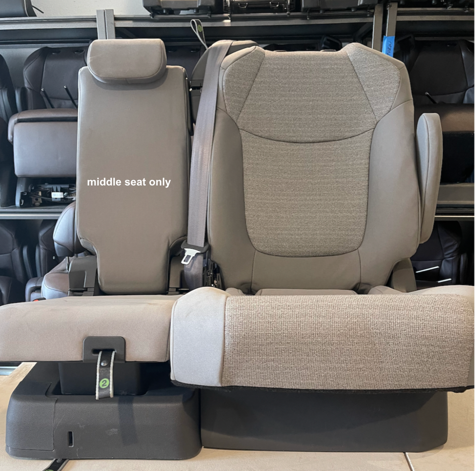 Toyota Sienna Middle Seat 2021 to 2024 Jump seat Second Row Cloth Light ...