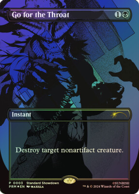 MTG FOIL Go for the Throat Standard Showdown Borderless  - Promo: General #003
