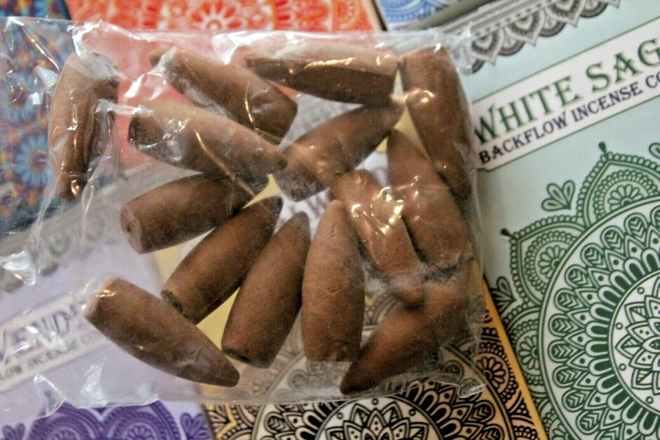 Sacred Tree NEW Large Premium Backflow Incense Cones Back Flow 14pc -140pcs BULK - Image 3 of 4