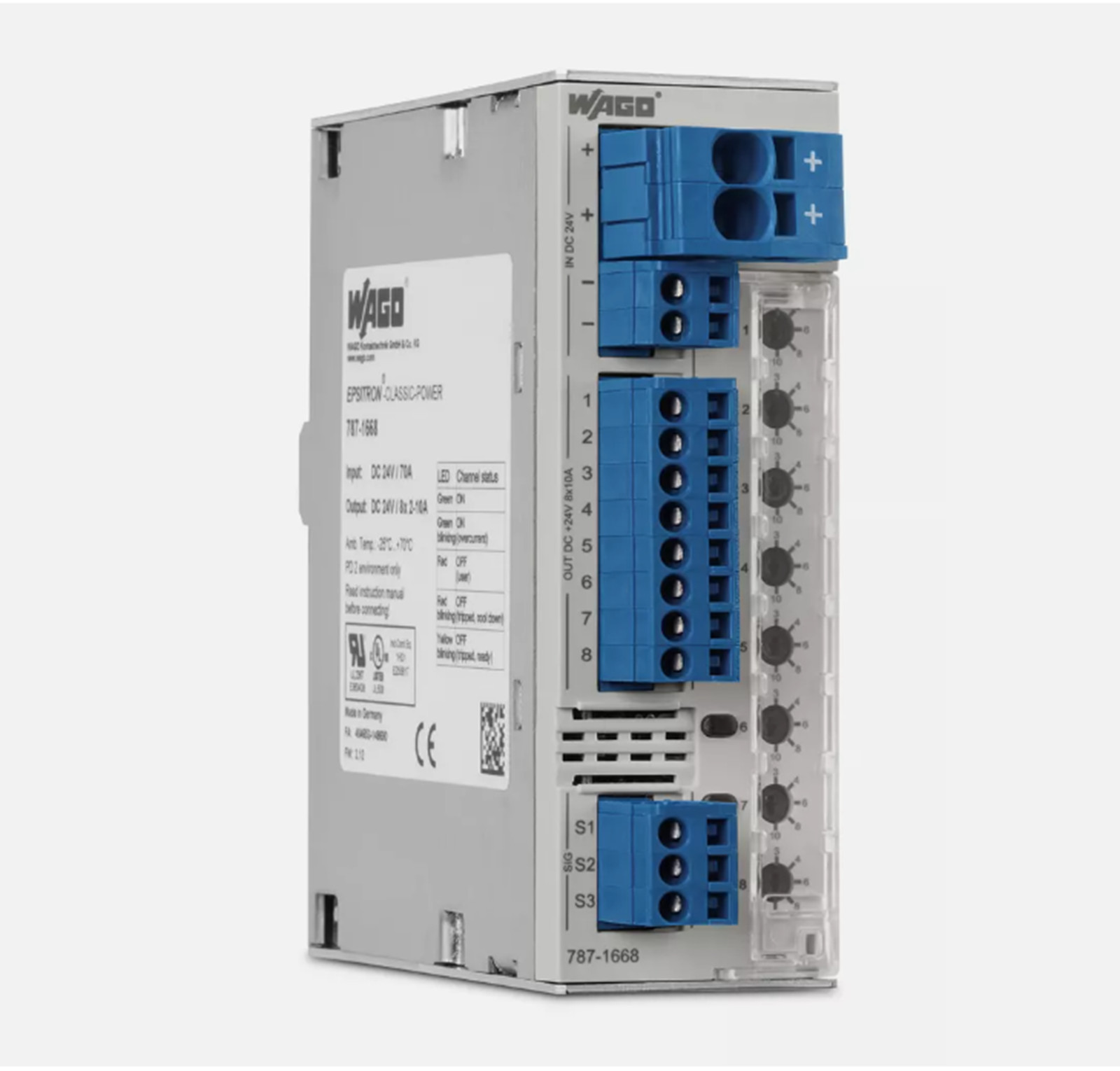 New In Box WAGO 787-1668 Electronic Circuit Breaker