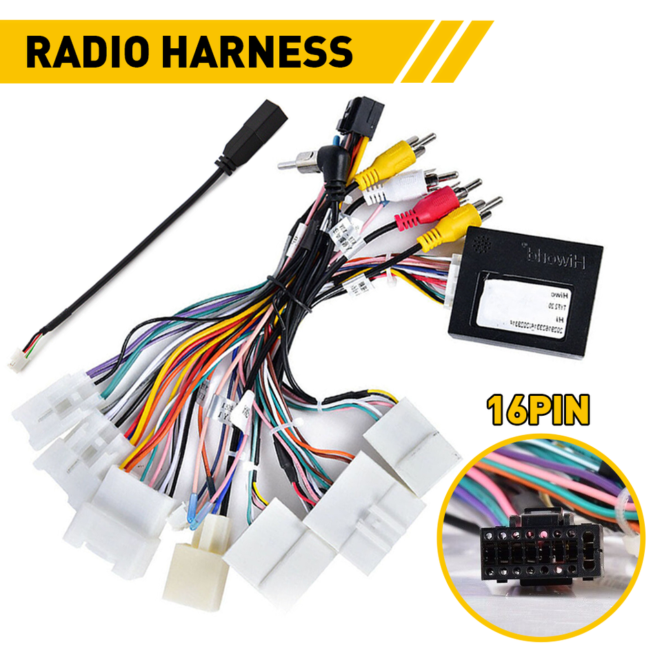 Car Stereo Radio Power Harness Cable Wire Adapter Support JBL AMP For Toyota O - Foto 10