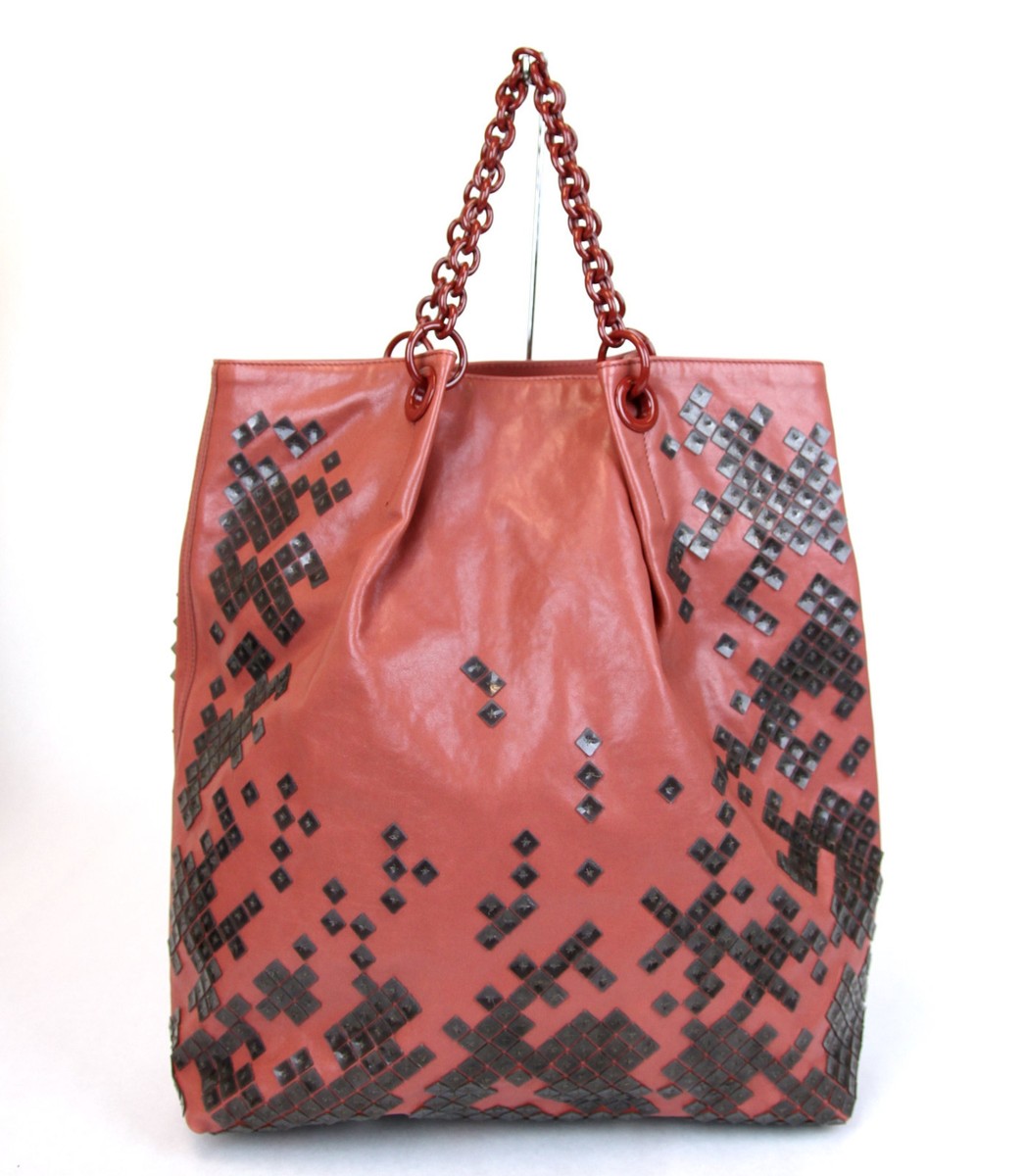 BOTTEGA VENETA★Leather Mosaico Sequin Laque Tote w/Pouch s-l1200.jpg