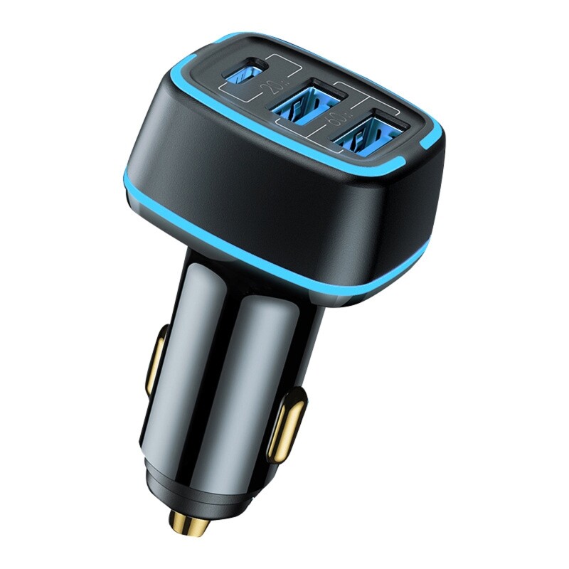 Dual USB Car Fast Charger Type C Adapter for PC & Phone
