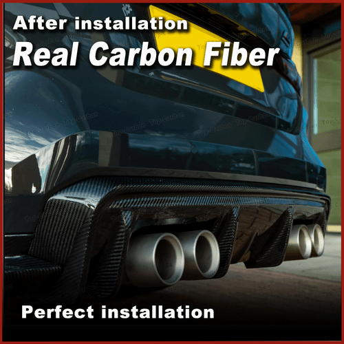 Für BMW 4er G82 G83 M4 2021-2023 Echt Carbon Heckdiffusor Stoßstangen Diffusor - Bild 6 von 15