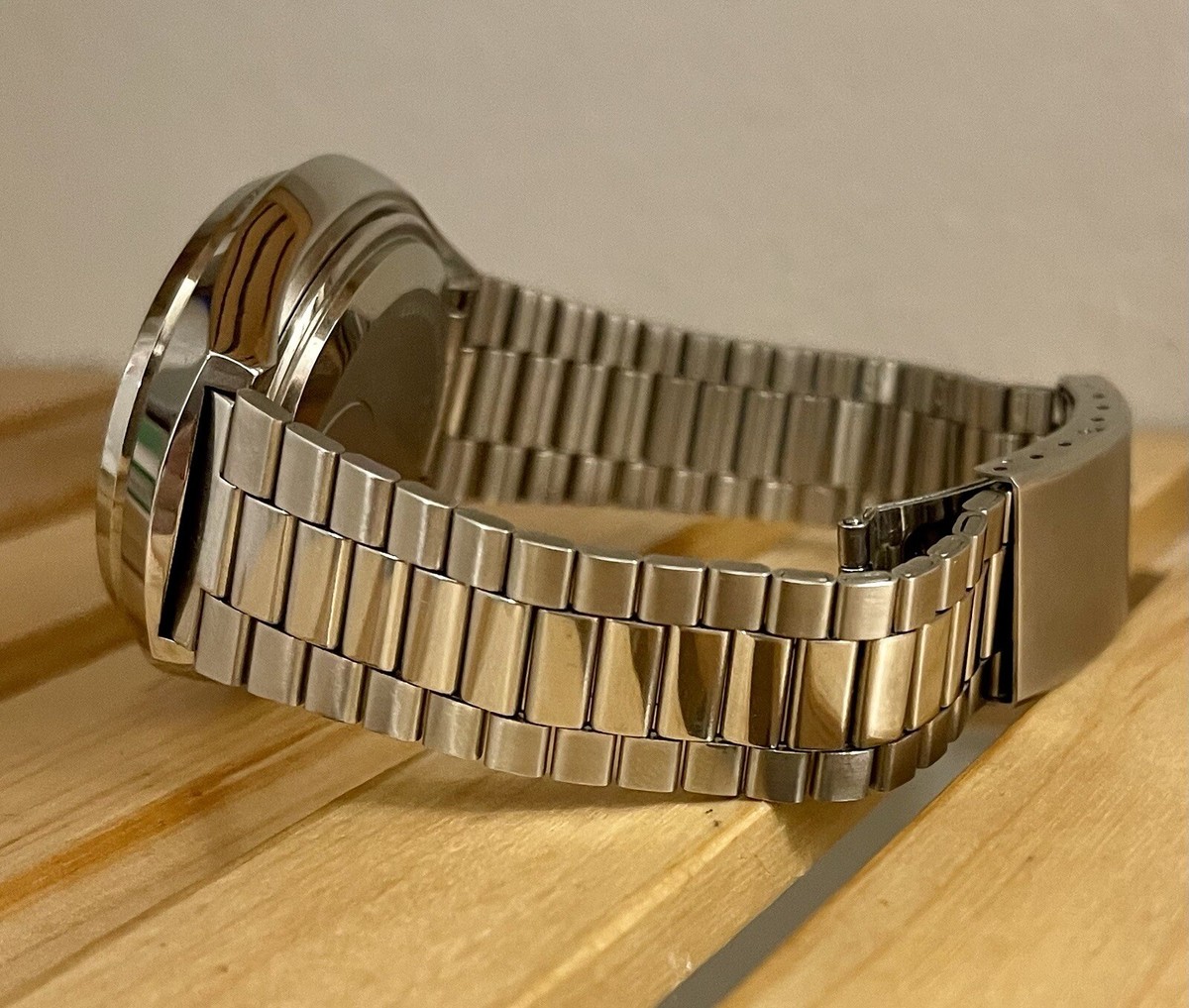 Montre Seiko SQ 4004 - Cadran Bleu, Occasion En Bon état Avec Bracelet D'origine