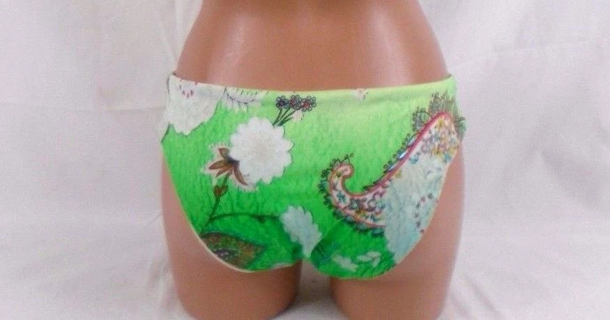 Sauvage Luxe Floral Paisley Classic Side Bikini Bottom Multi Large 713L - Image 3 of 3