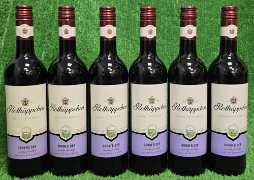 8,33€/L) 6x Rotkäppchen Dornfelder halbtrocken 0,75L vollmundiger Rotwein Vers0€ - Bild 3 von 11