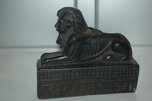 Luxshiny Lot De 3 Figurines égyptiennes Antiques - Pyramide Bastet - Décoration D'intérieur - Miniature Vintage