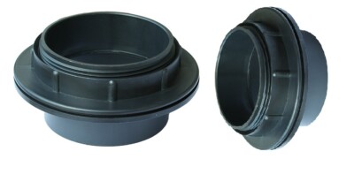 Tank-/Folien- Durchführungen 2x Klebeverbindung  Gewinde-Flansch 32mm bis 110mm