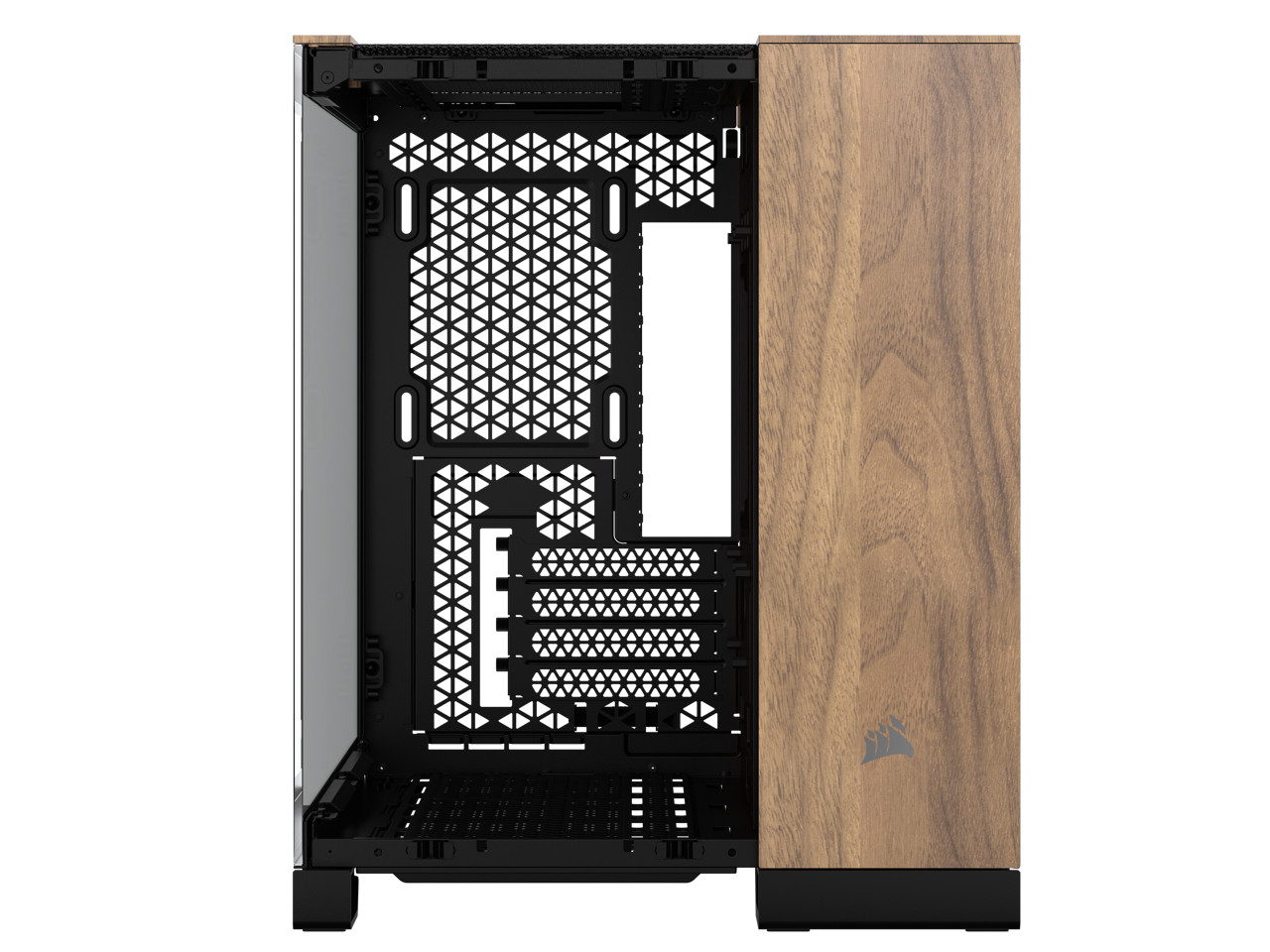 CORSAIR 2500X Micro ATX Dual Chamber PC Case BlackWalnut CC-9011286-WW