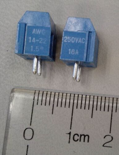 50pc Terminal Block 14-22AWG 300V 15A 120C PA66 UL94V-0 Jieke JK301-500-02P - Picture 3 of 5