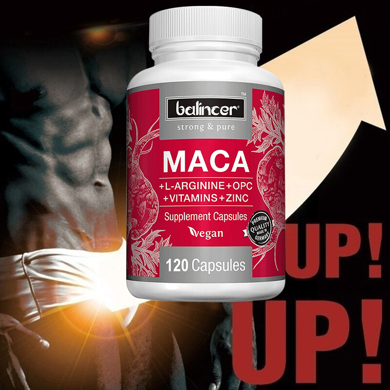 Maca+L Arginin HCL 1800mg – Unterstützt Die Herzgesundheit Und Die Immunfunktion