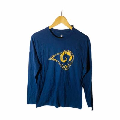 Team Apparel Jugend Los Angeles Rams Rundhals Langärmeliges, Navy, S 8