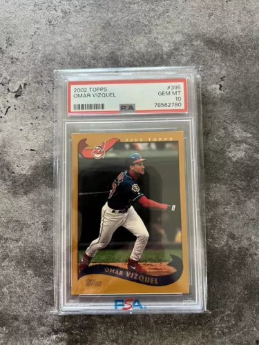 2002 Topps Omar Vizquel #395 PSA 10 Low Pop