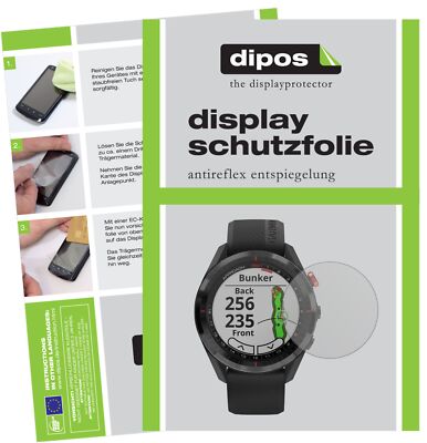 Vaxson - Pellicola protettiva in vetro temperato, compatibile con smartwatch Garmin Approach S62, confezione da 3