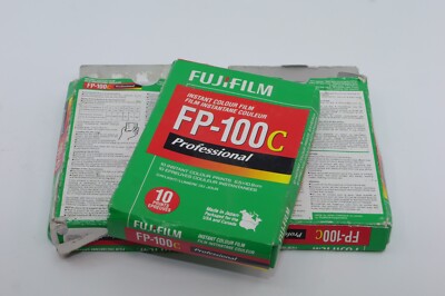 Fujifilm FP-100c Sealed Instant Color Film Packs. 3 Boxes. Exp