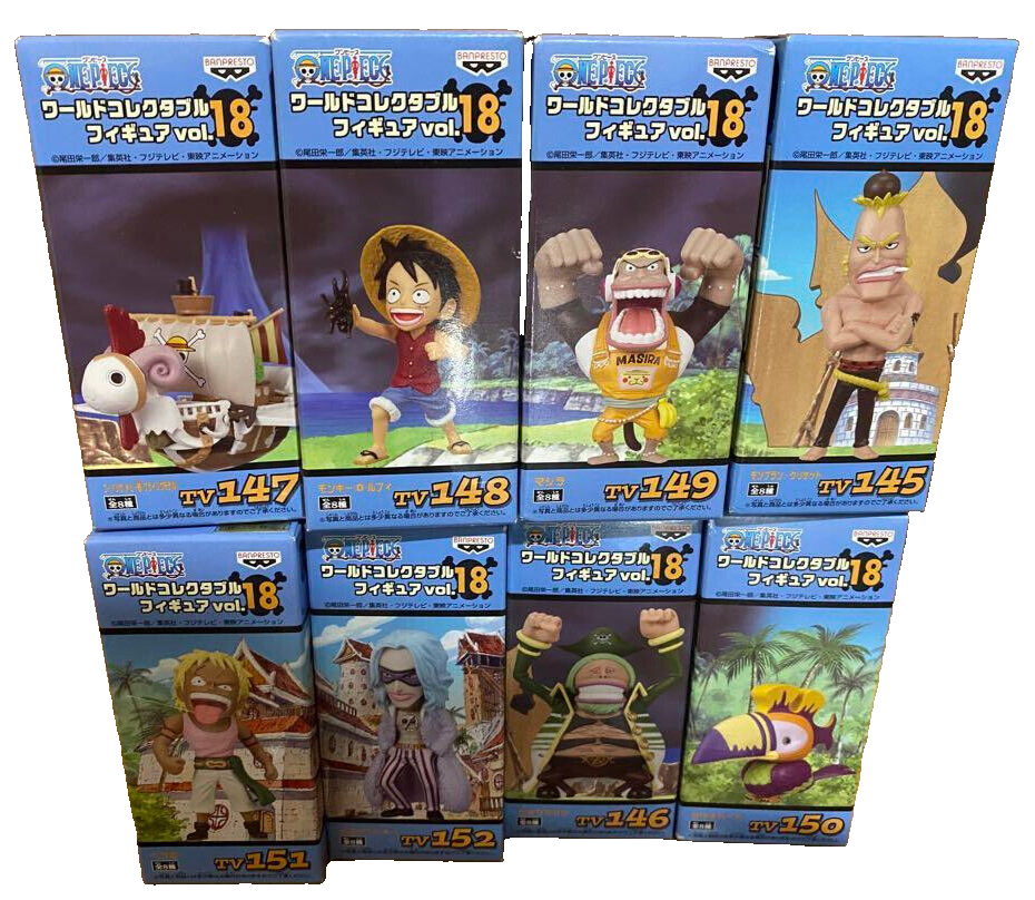 ONE PIECE WCF World Collectable Figure Vol.18 Complete Set ( 8 pcs