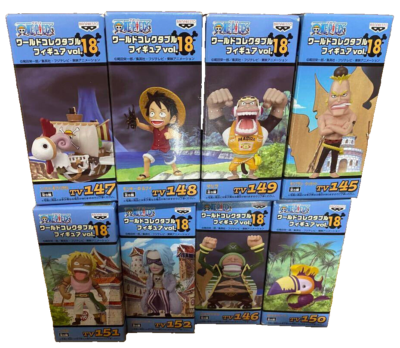 ONE PIECE WCF World Collectable Figure Vol.18 Complete Set ( 8 pcs