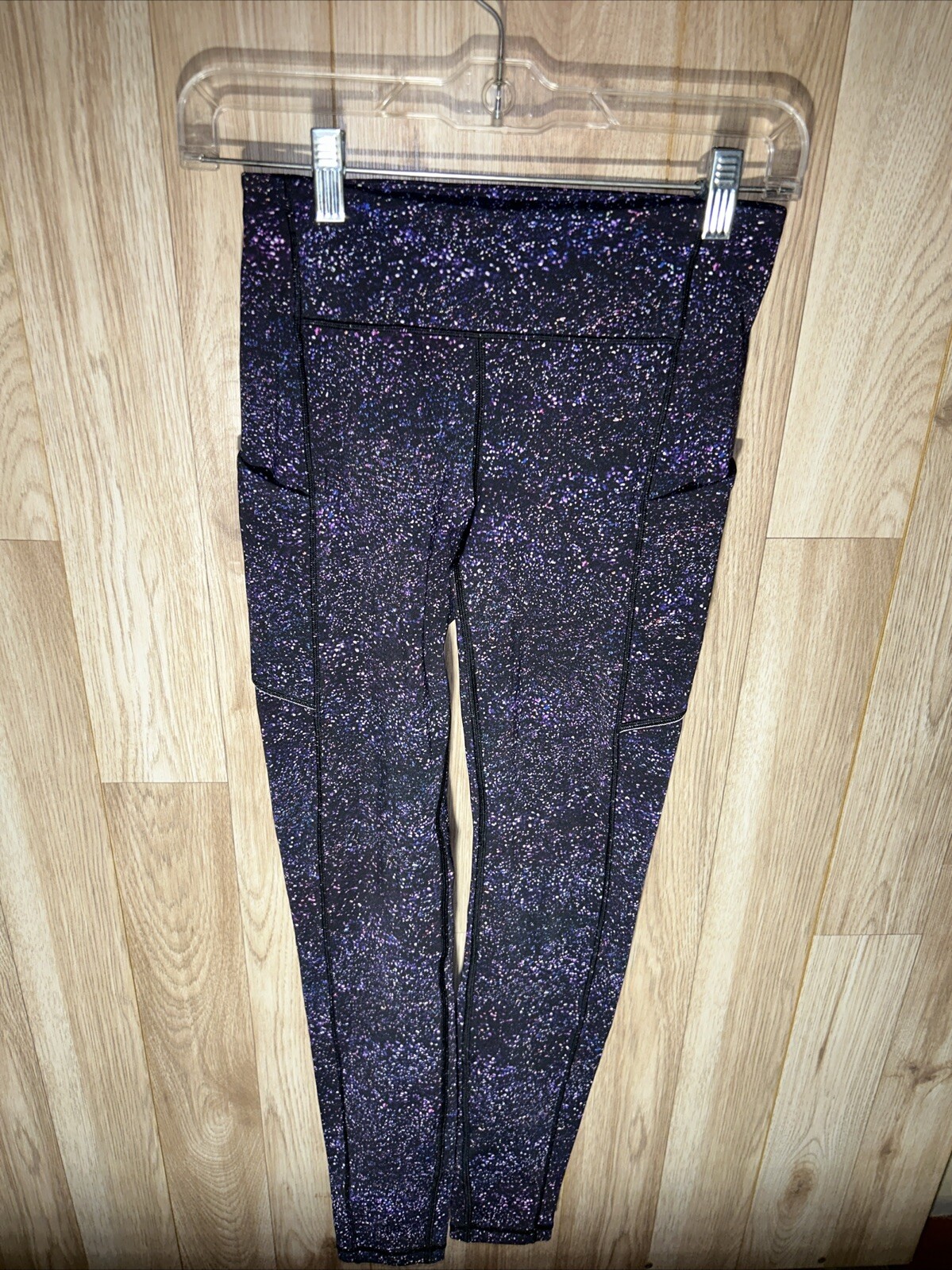 Lululemon Speed Up Leggings Size 4 - Crystalline Multi Purple Galaxy