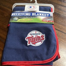 Minnesota Twins Baby Blanket Receiving Baby Child MLB Baseball 30 x40 Satin 08