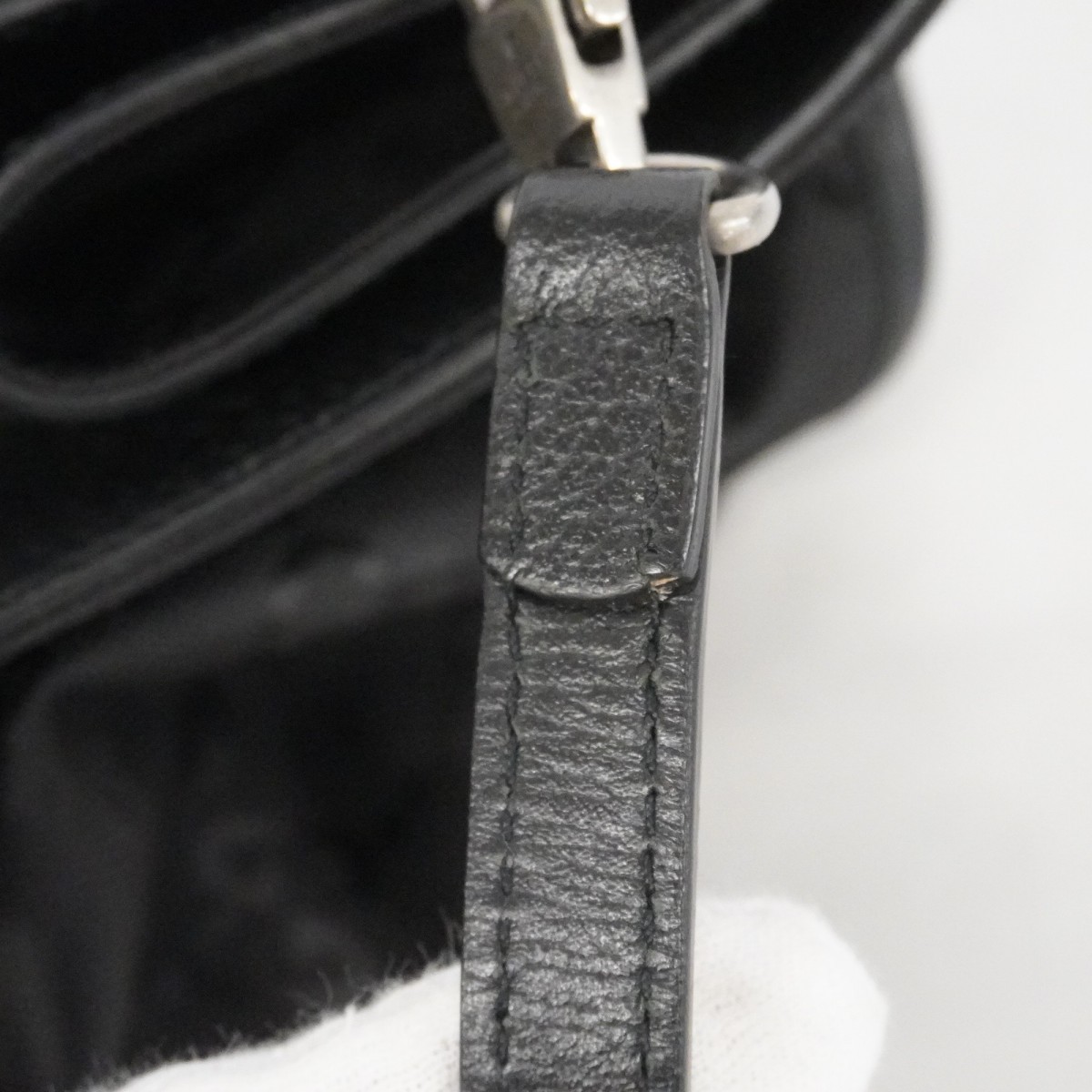 Auth [6bb1689] GUCCI Tote Bag Off the grid 630353 Nylon Black Silver metal f... thumbnail 10