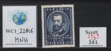 WC1_22816.AUSTRIA. 1949 KARL MILLOCKER stamp. Sc. 562. MNH