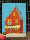 ACEO Acrylic Original Painting Urban Landscape Simple Shop Sea Side Store — photo 4