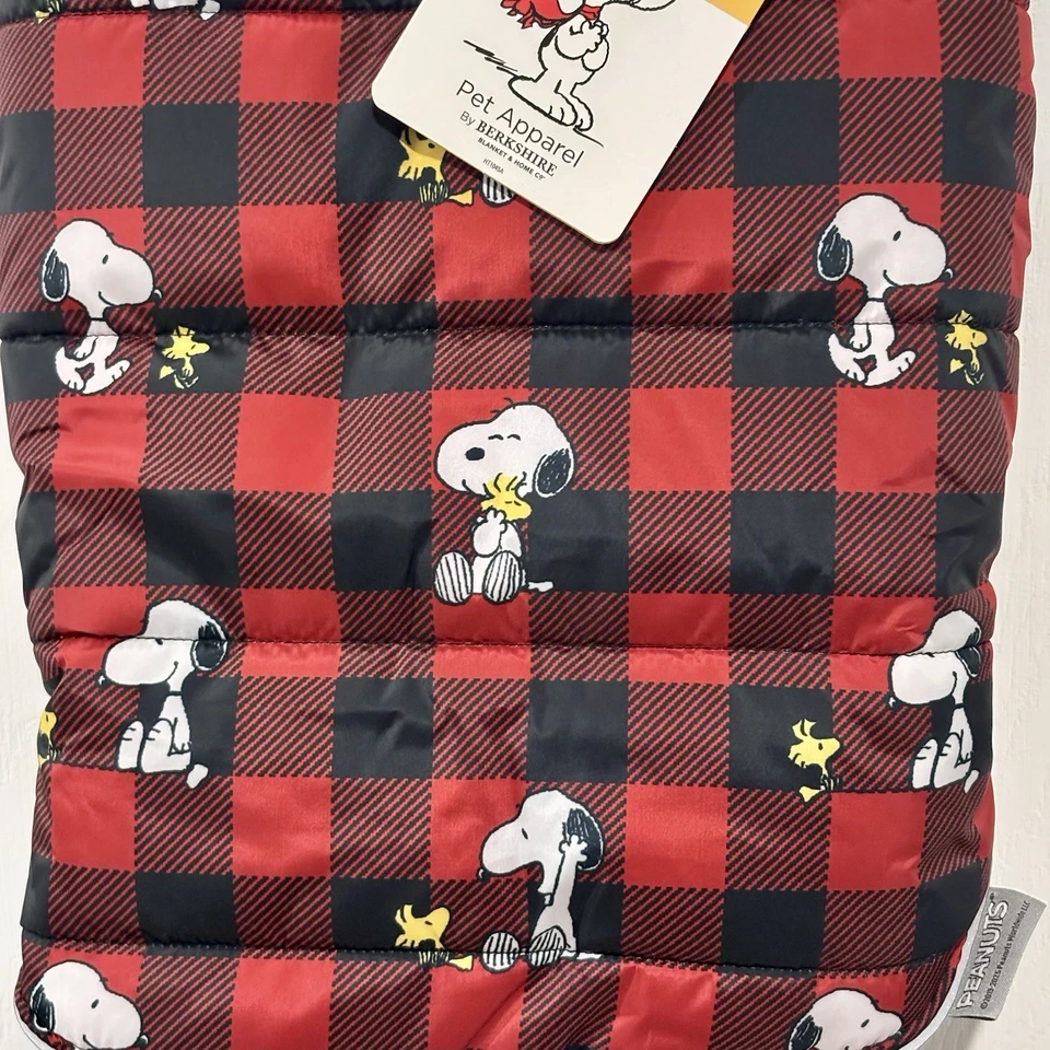 NUEVO CON ETIQUETAS Abrigo de Invierno Snoopy and Woodstock Peanuts para Perro Talla MEDIANA NUEVO Foto 3 de 4