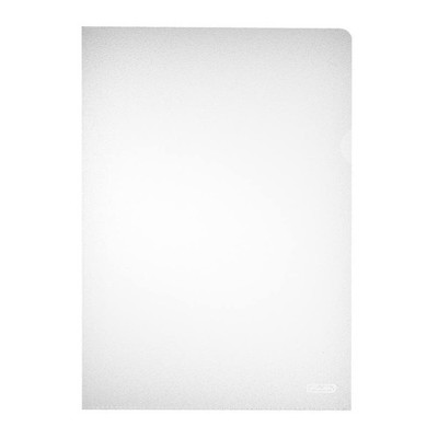 Herlitz 10843753 Aktenhülle A4 PP genarbt Eco., 100er Packung, dokumentenecht 10