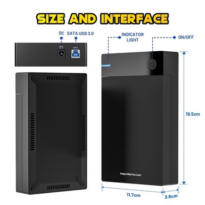 Kinhank 12TB HDD Retro Gaming Hard Drive with 96000+ Classic Games