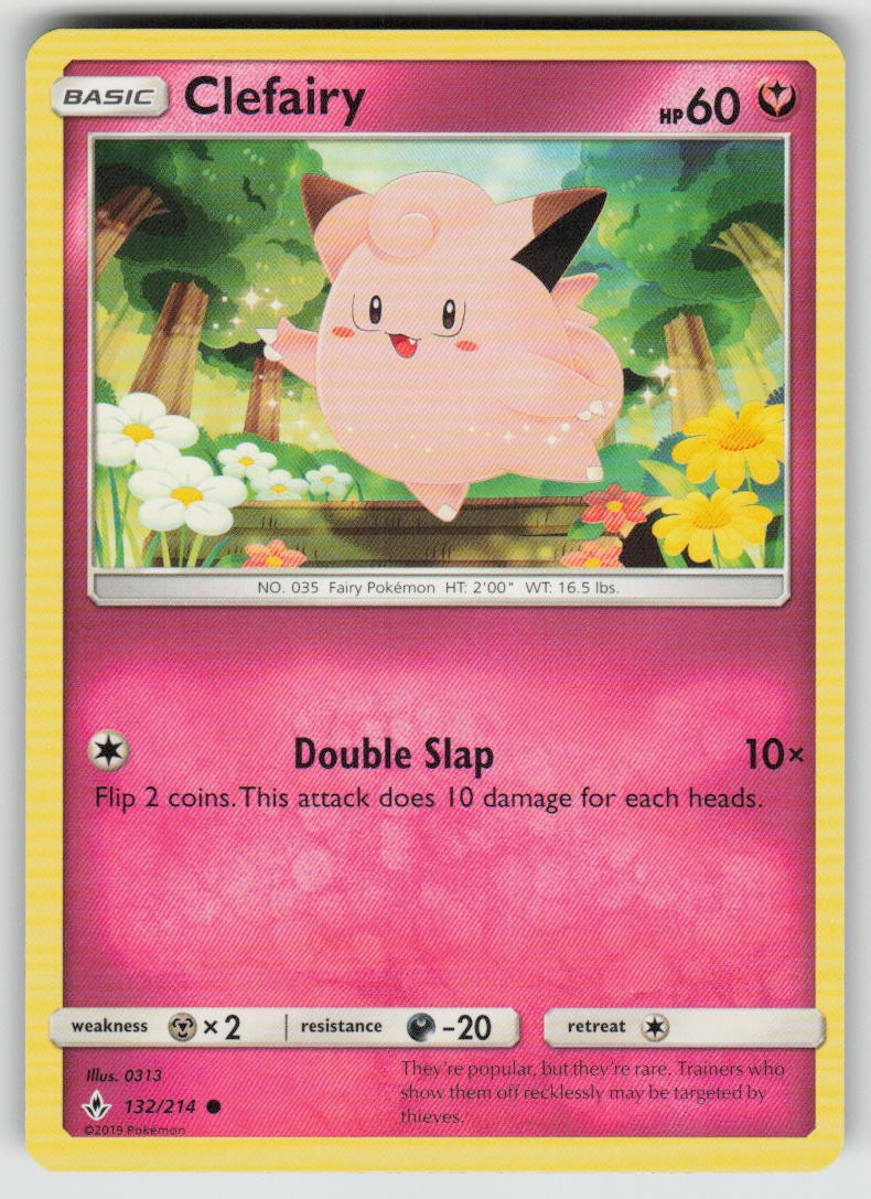 Clefairy Common SM - Unbroken Bonds 132/214 NM